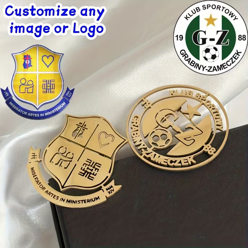 Men Accessories Logo - Broche con logotipo personalizado, creatividad simple,