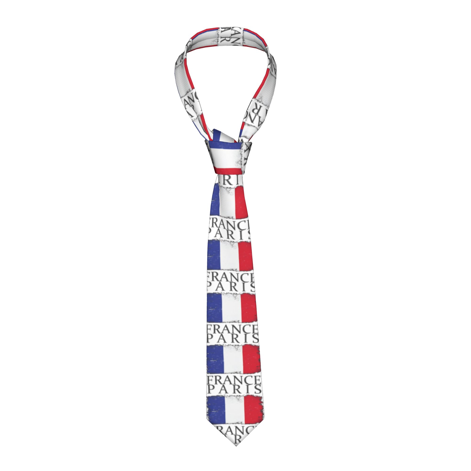 Men'S Accessories Paris - Corbata para hombre con la bandera