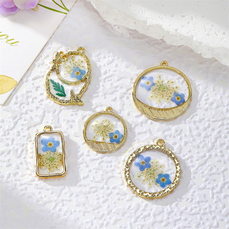 Men Accessories Locket - Estilo veraniego, 30 unidades/lote, flores de