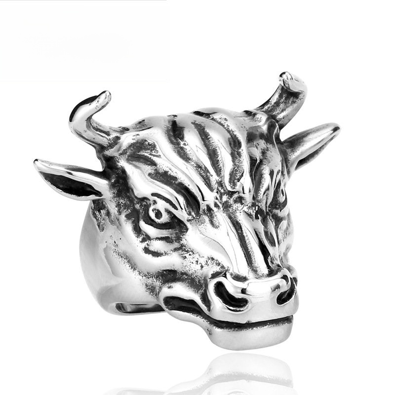 Men Accessories Online - Anillo de Acero de Titanio Estilo