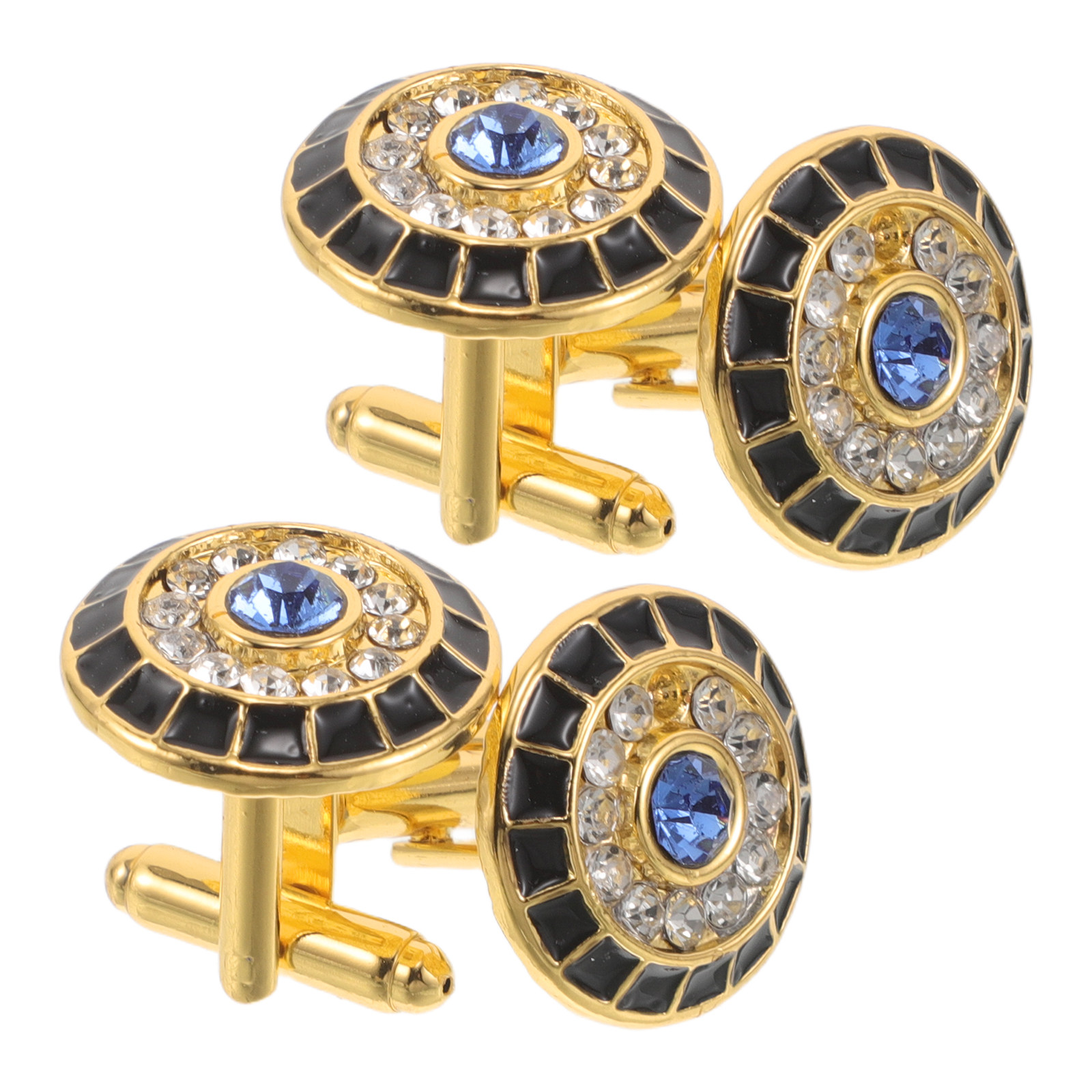 Men Accessories Evil Eye - 2 Pares de Gemelos para Hombre