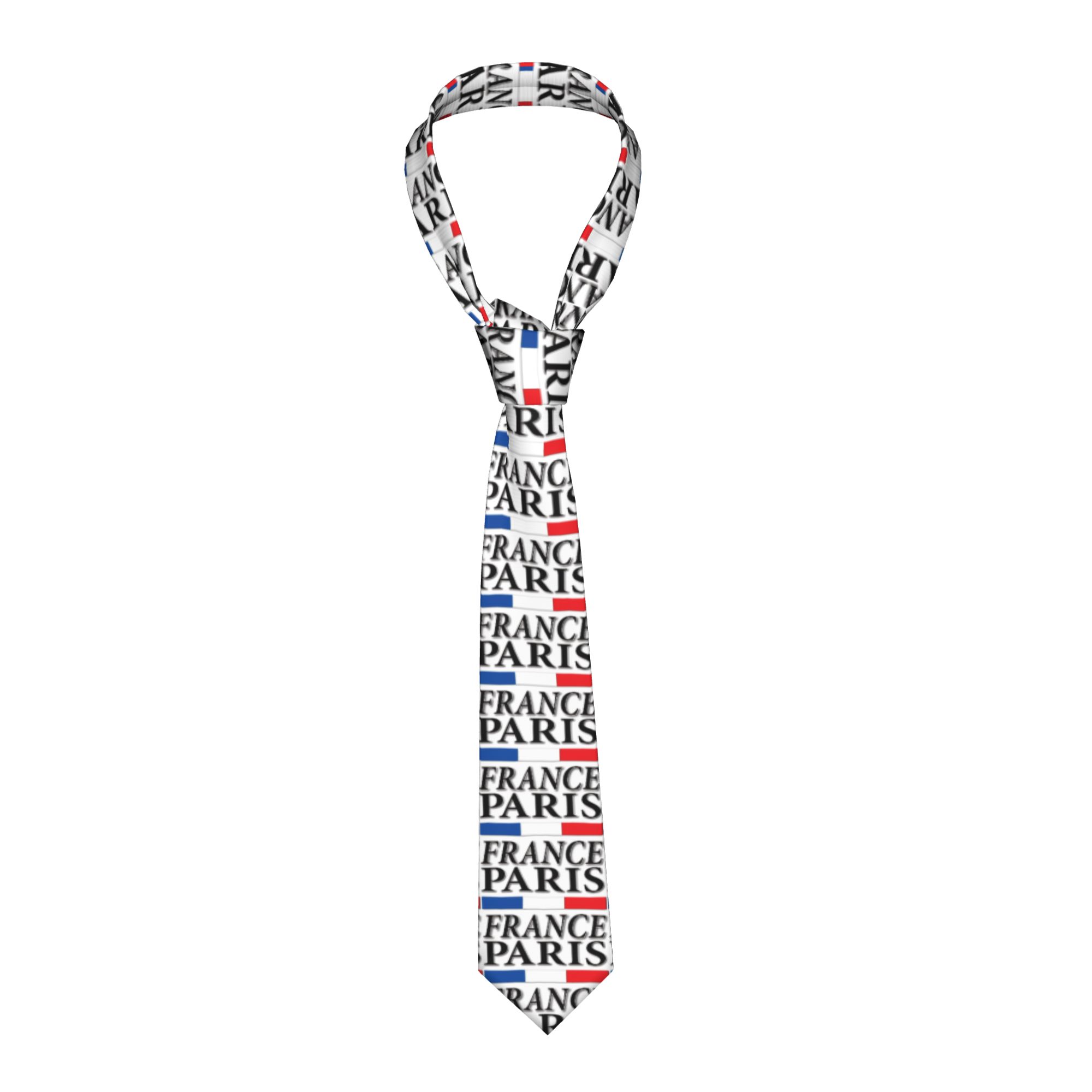 Men'S Accessories Paris - Corbata con bandera francesa de París,