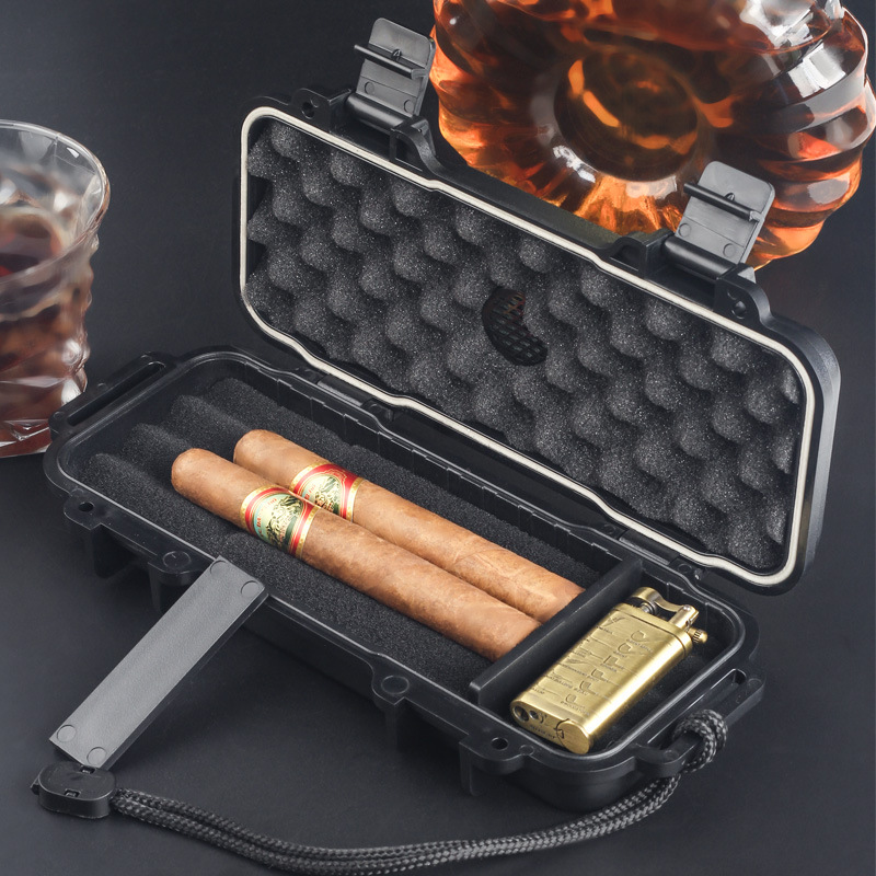 Men Accessories Gift Box - Humidificador de cigarros portátil con humidificador,