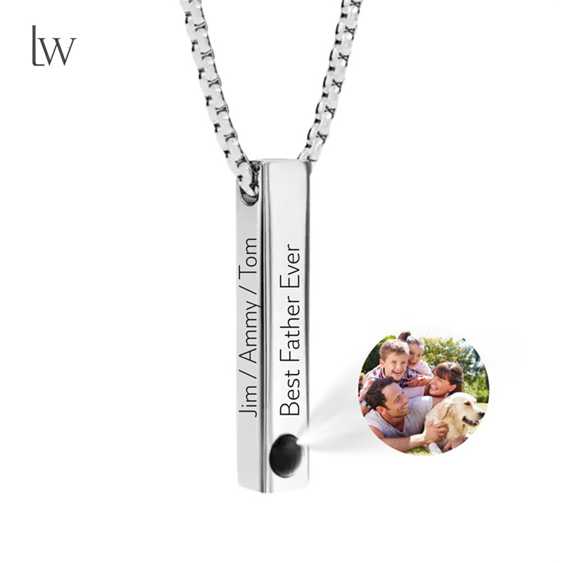 Men Accessories Gift Box - Collar con nombre de imagen personalizado,