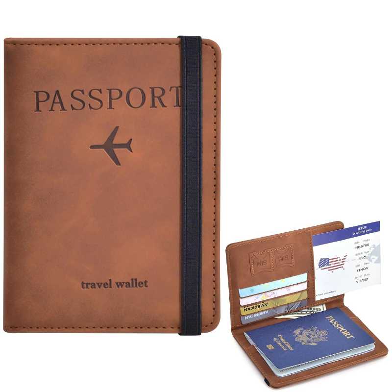 Men'S Accessories Essentials - Funda para Pasaporte, Cartera, Accesorios Esenciales