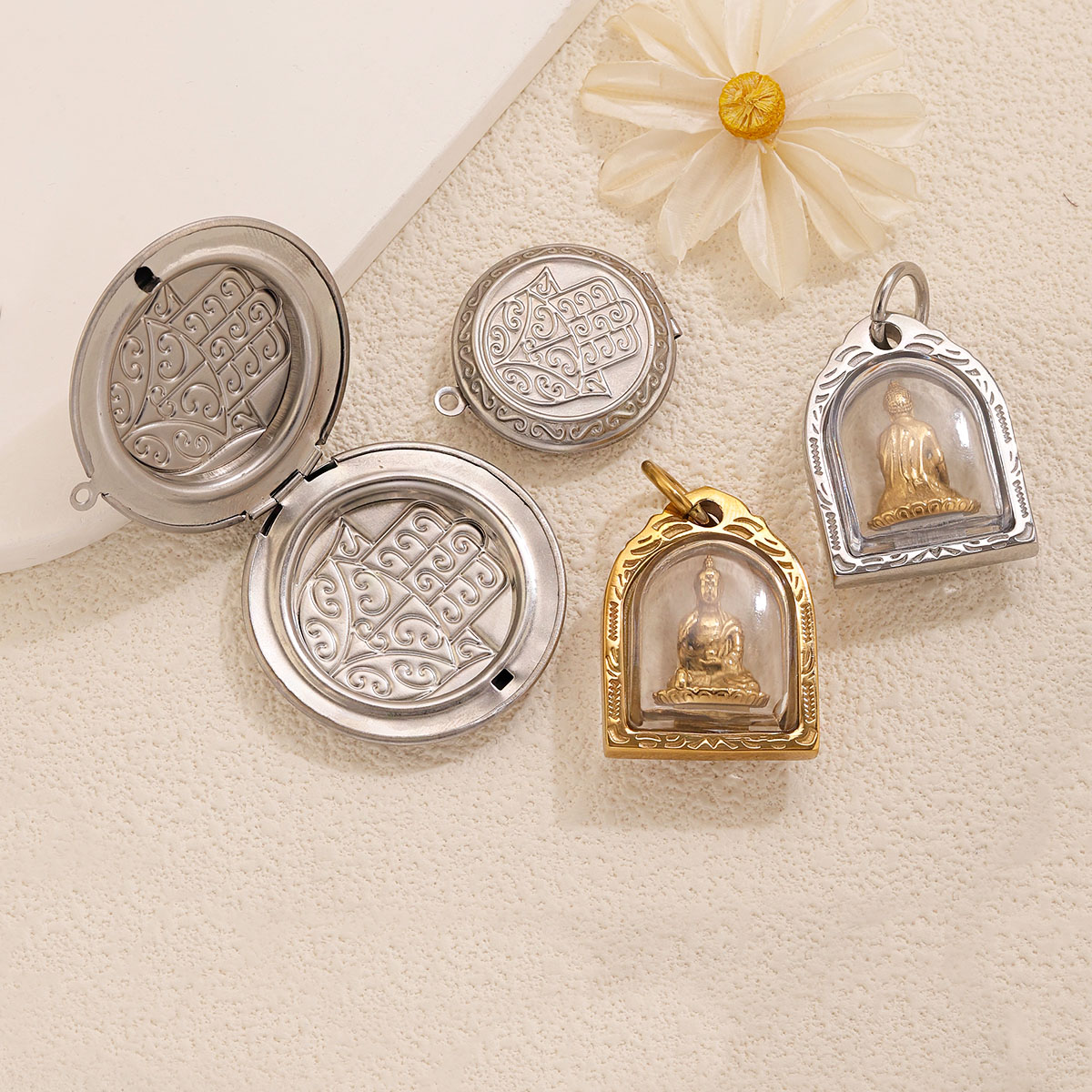 1/2 piezas de dijes para marco - Men Accessories Locket reseña y precio
