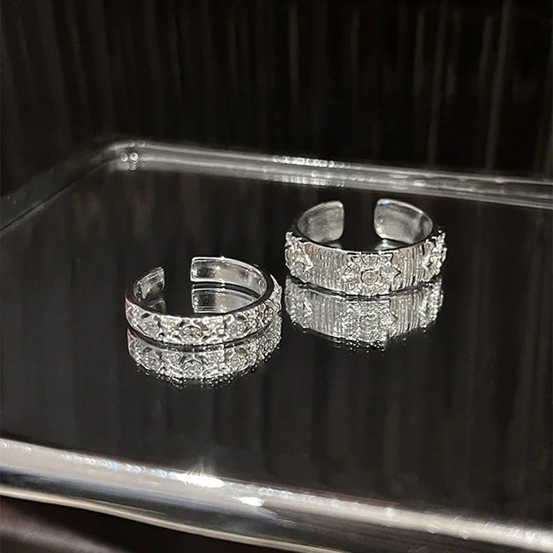 Anillo Abierto de Metal Brilla - Men Accessories Drawing reseña y precio