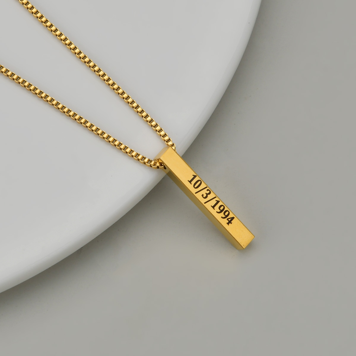 Collares con colgante cuadrado - Men Accessories Gift Box reseña y precio