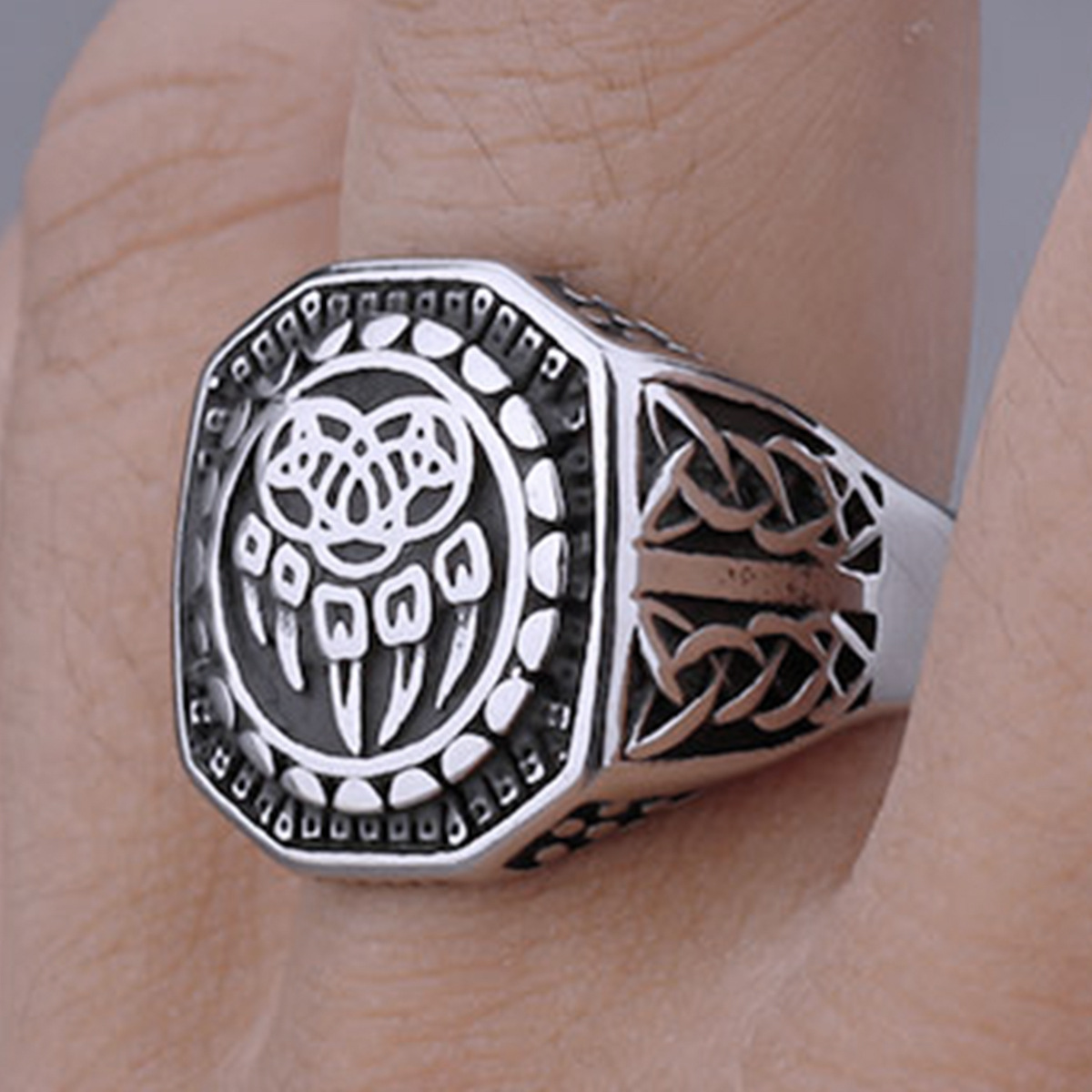 Anillo de Acero Inoxidable con - Men'S Accessories Hand Bands reseña y precio