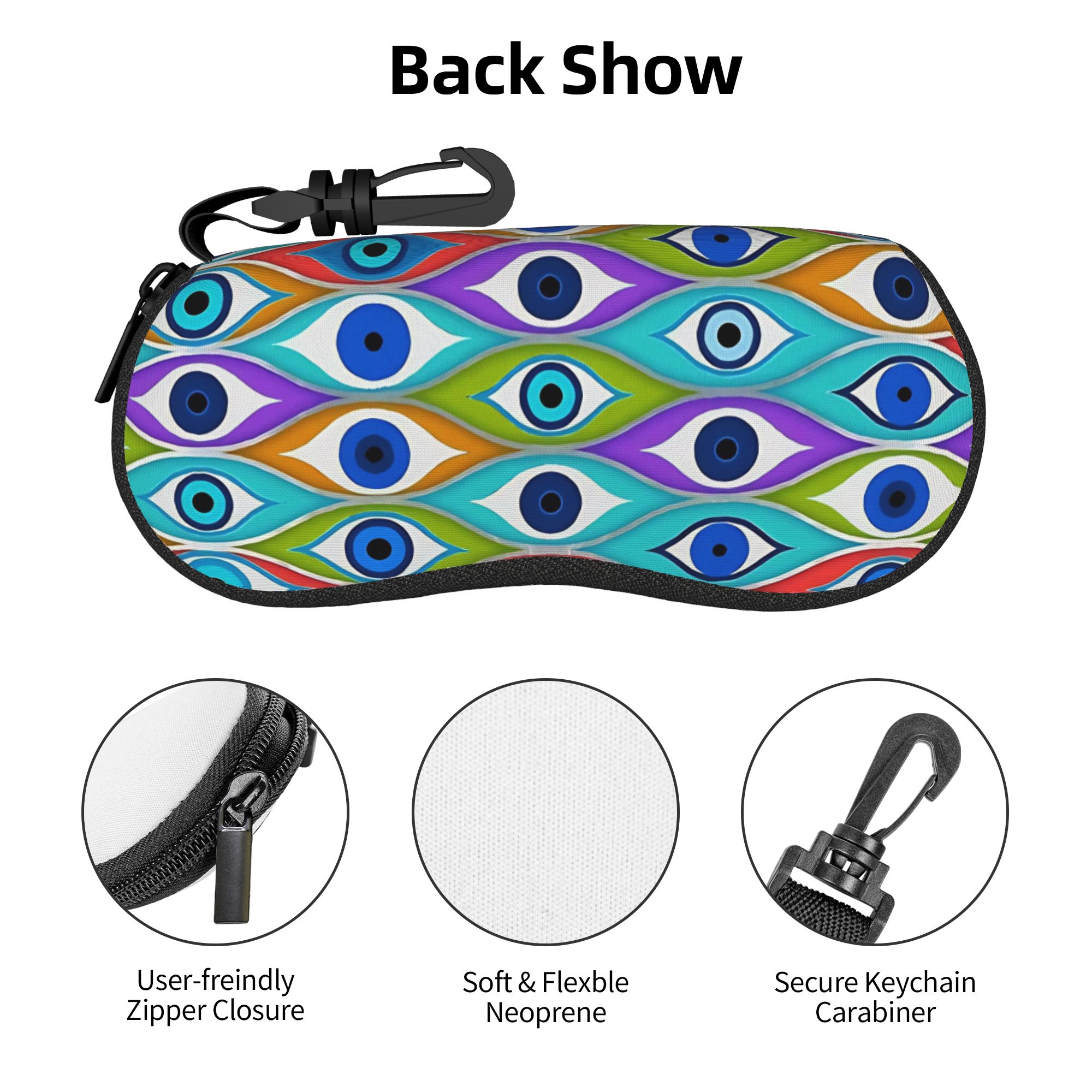 Estuche para gafas con diseño  - Men Accessories Evil Eye reseña y precio
