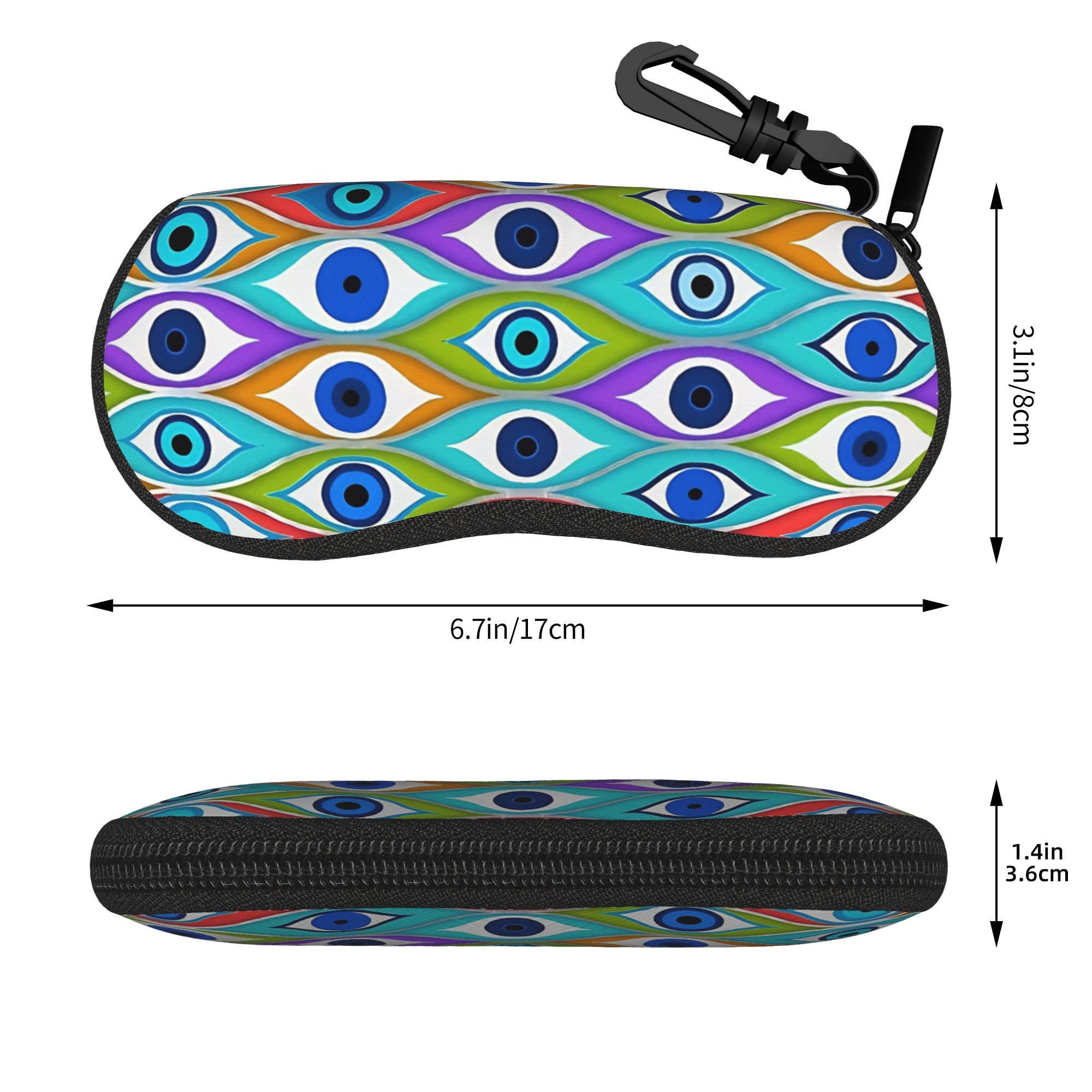 Estuche para gafas con diseño  - Men Accessories Evil Eye reseña y precio