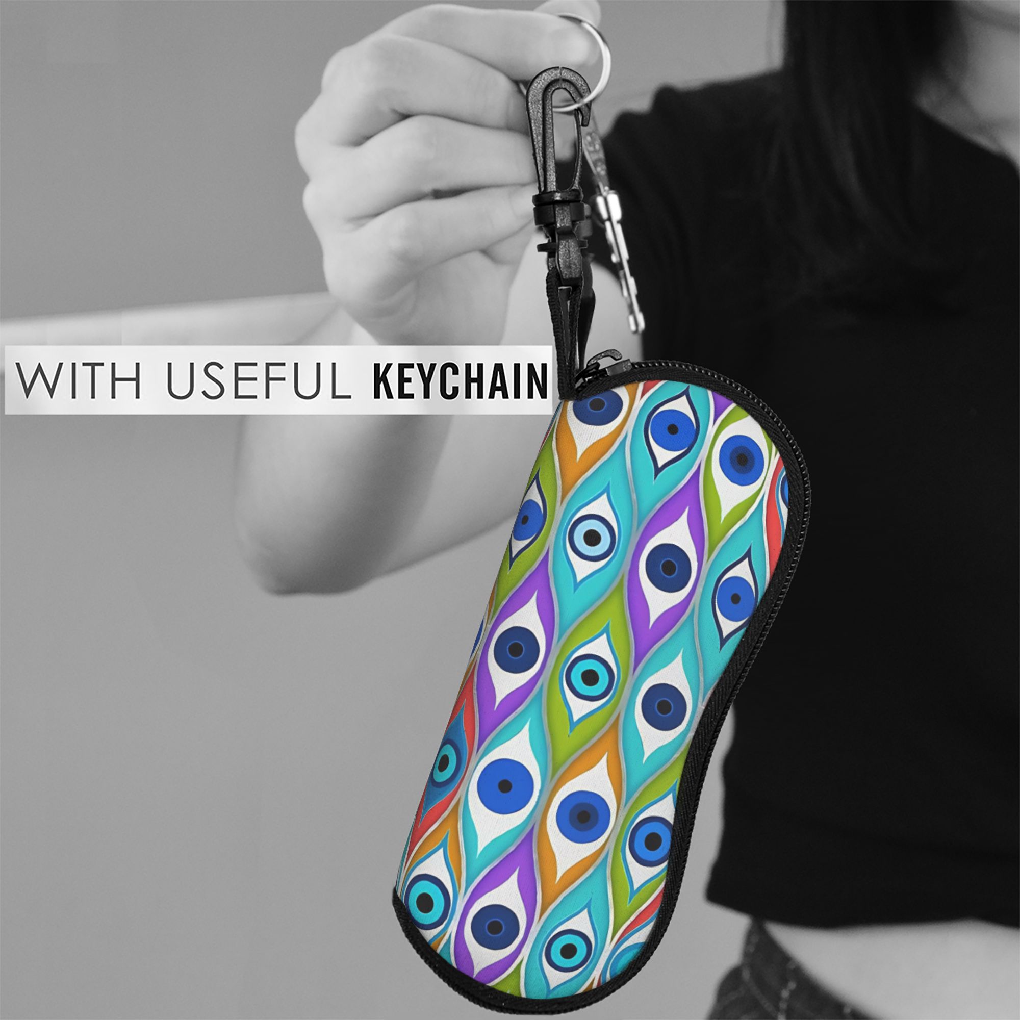 Estuche para gafas con diseño  - Men Accessories Evil Eye reseña y precio