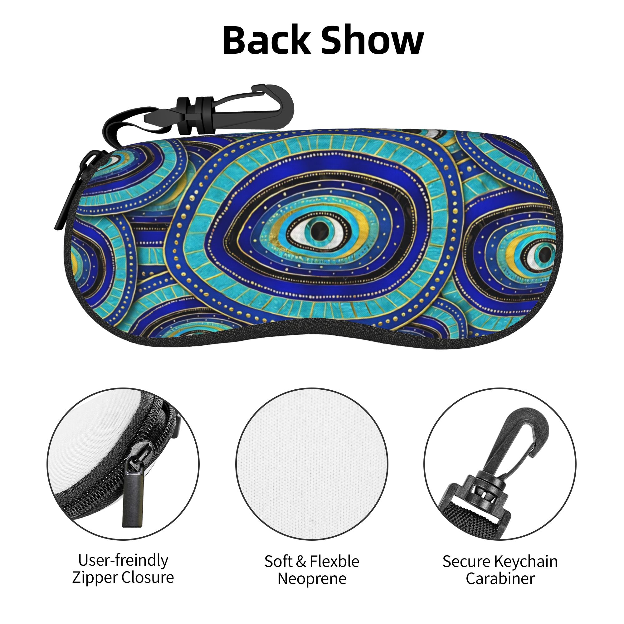 Estuche para gafas con diseño  - Men Accessories Evil Eye reseña y precio