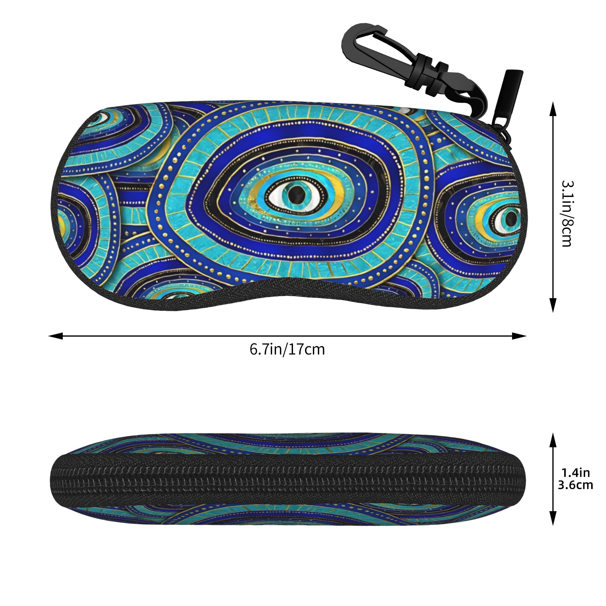 Estuche para gafas con diseño  - Men Accessories Evil Eye reseña y precio