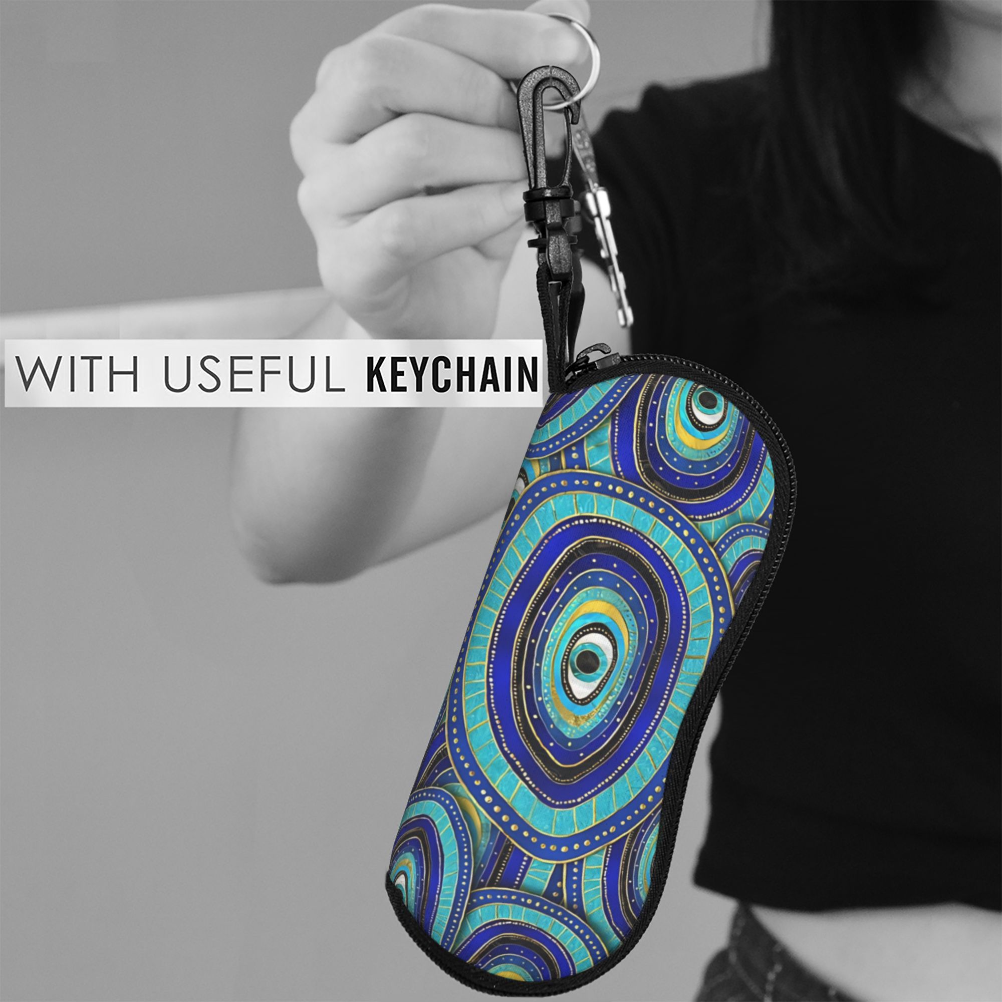 Estuche para gafas con diseño  - Men Accessories Evil Eye reseña y precio