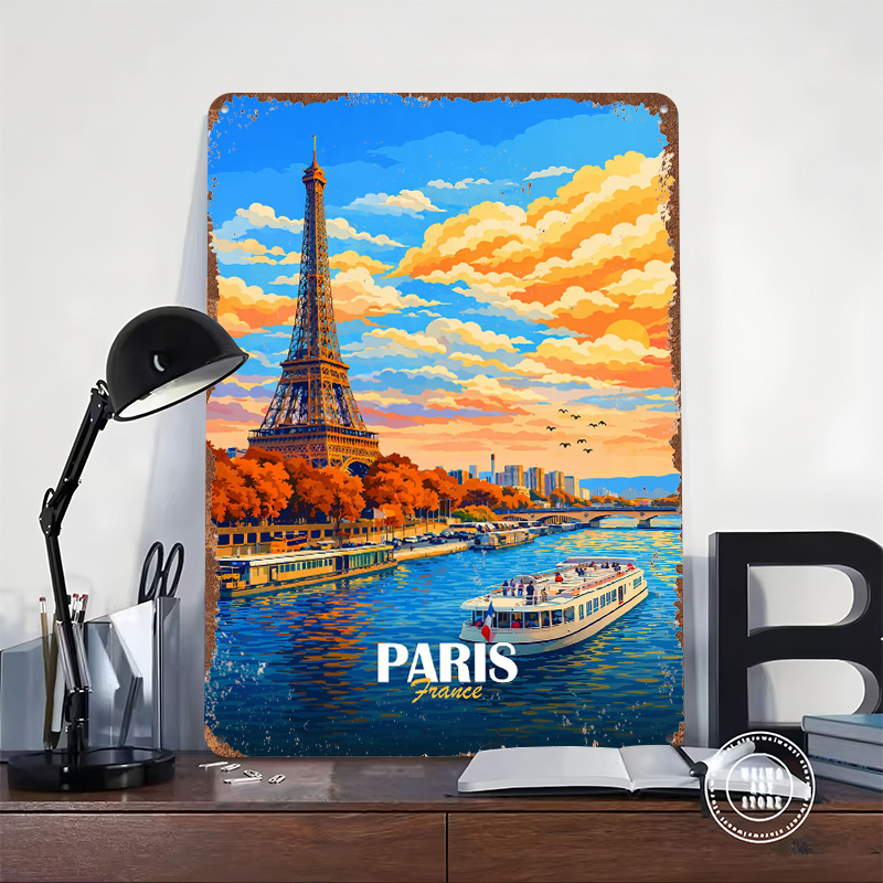 Póster de metal con textura 3D - Men'S Accessories Paris reseña y precio