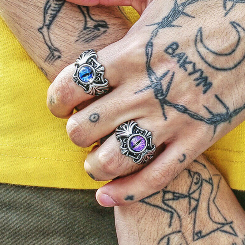 Anillo abierto Retro vides mal - Men Accessories Evil Eye reseña y precio