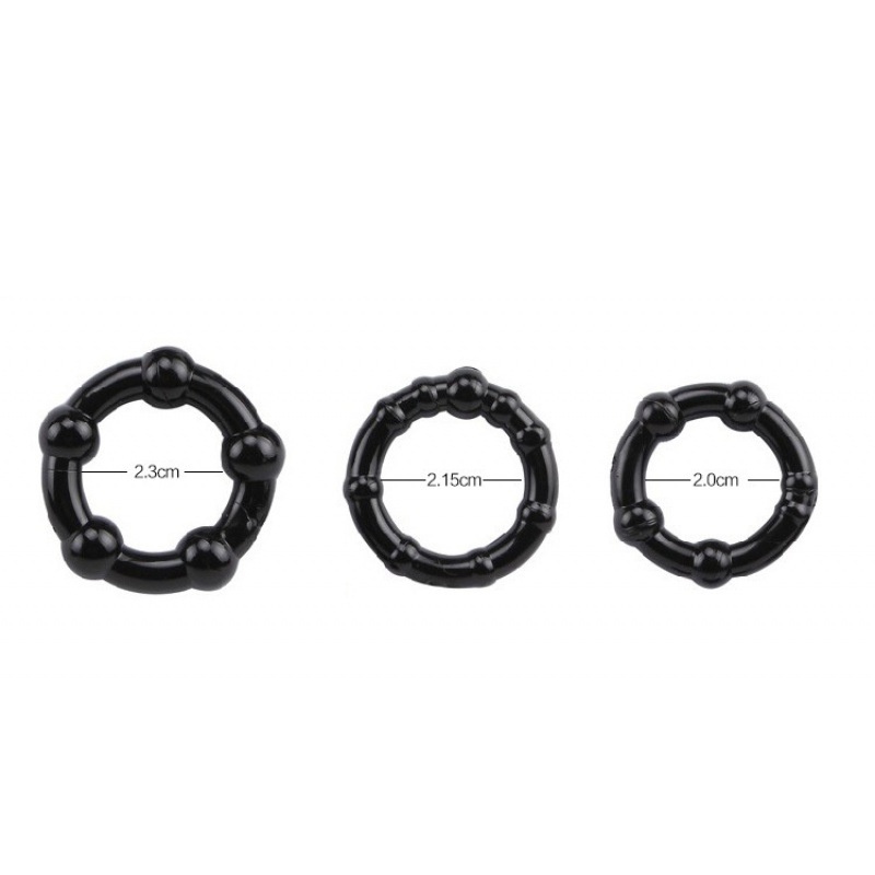 3 unids/set anillos de silicon - Men Accessories Combo reseña y precio