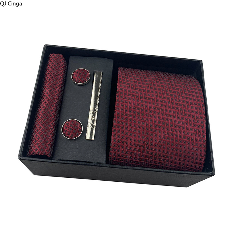 Corbata de tela Jacquard roja  - Men'S Accessories Essentials reseña y precio