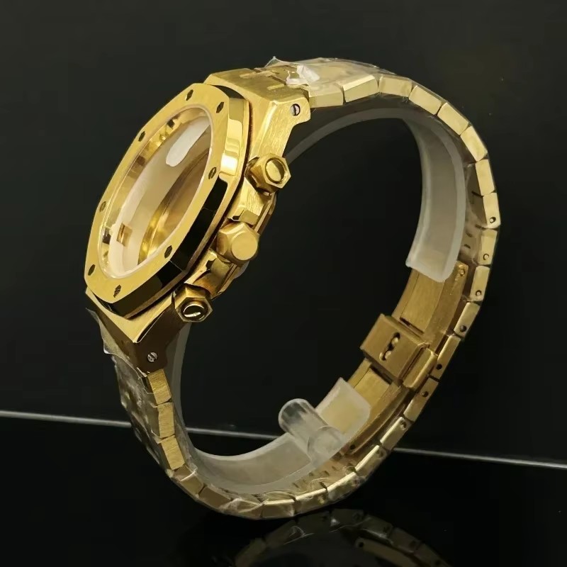 Reloj negro de oro rosa de 41m - Men Accessories Logo reseña y precio