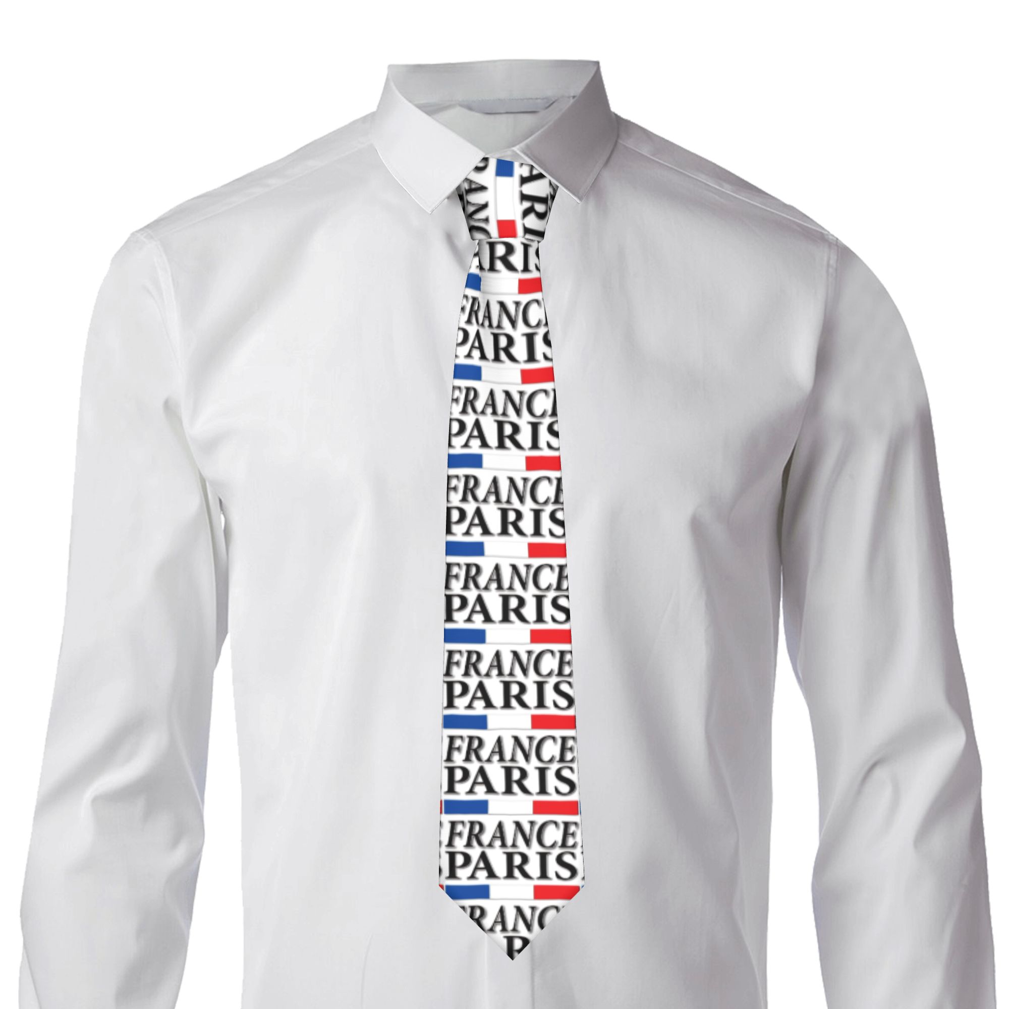 Corbata con bandera francesa d - Men'S Accessories Paris reseña y precio