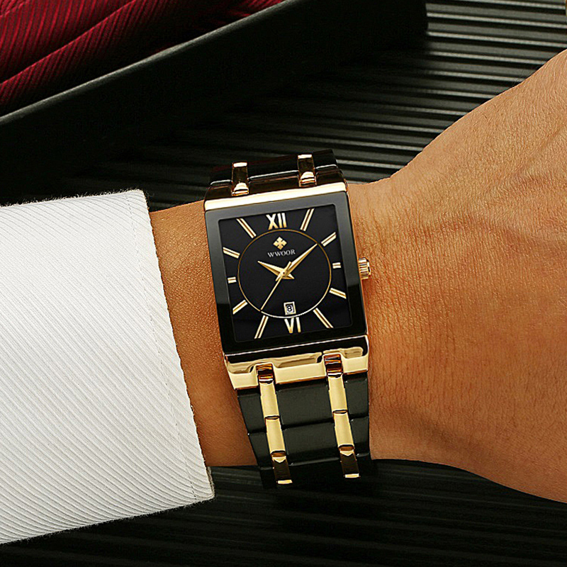 Marca WWOOR, pulsera de oro de - Men Accessories For Wrist reseña y precio