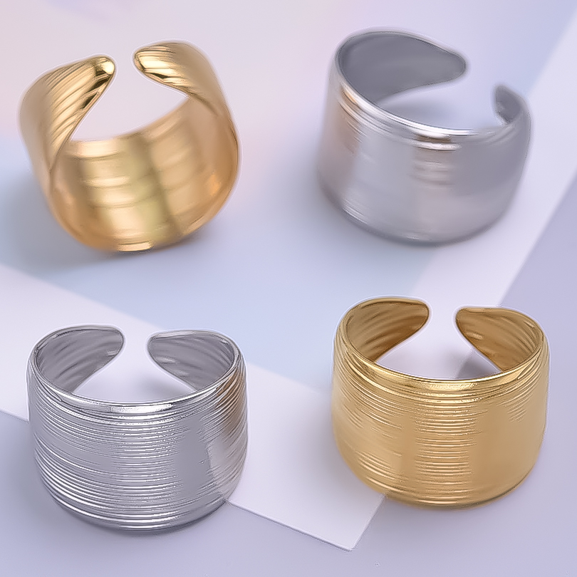 Anillo ancho de moda de Corea, - Men Accessories Drawing reseña y precio