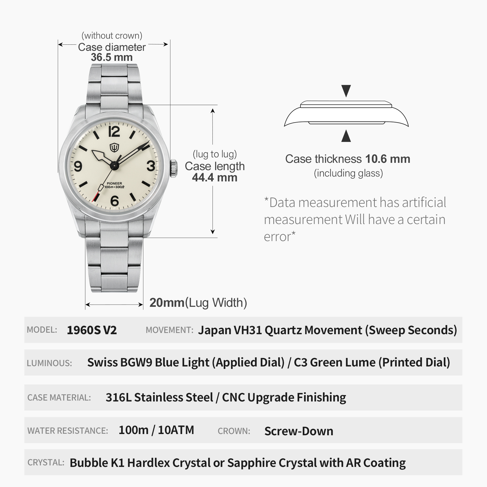 Reloj de pulsera Watchdives WD - Men Accessories For Wrist reseña y precio
