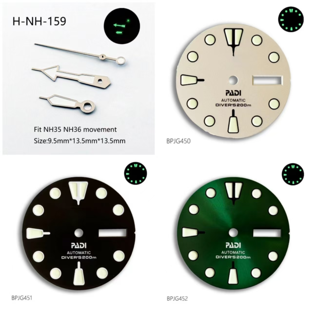 Esfera de reloj NH36 PADI S de - Men Accessories Logo reseña y precio
