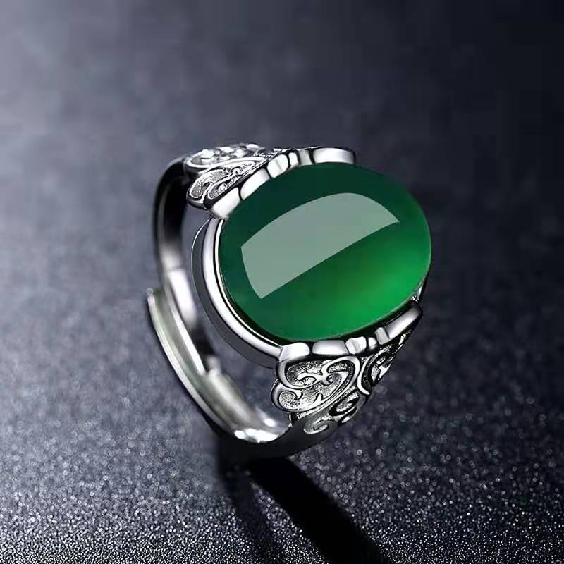 Anillo de Calcedonia Azul Natu - Men'S Accessories Hand Bands reseña y precio