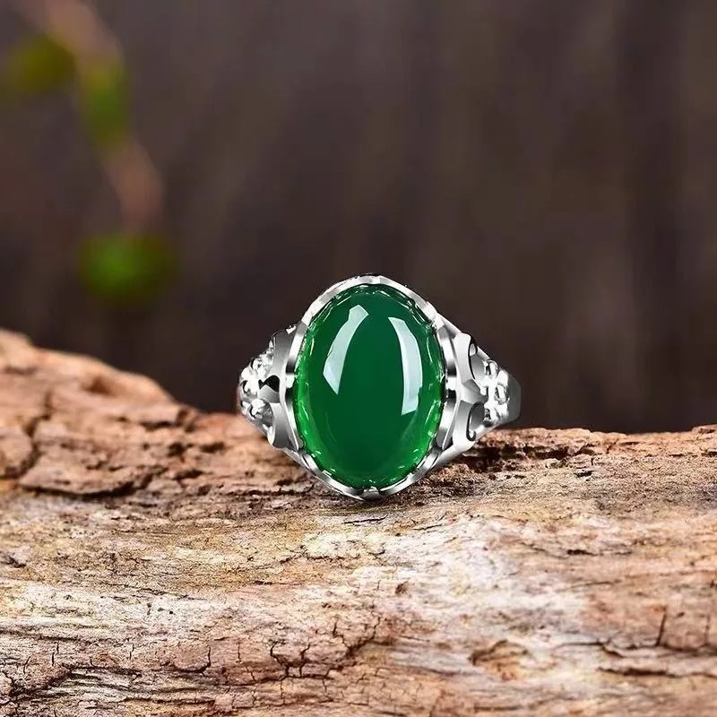 Anillo de Calcedonia Azul Natu - Men'S Accessories Hand Bands reseña y precio